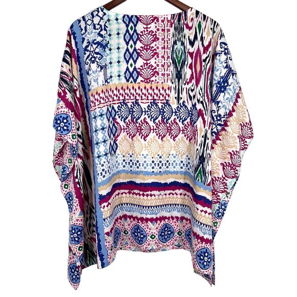 Chicos Size Large / XL Cover Up Kimono Blouse Shirt Top Boho Bohemian Beach Swim - Picture 7 of 7